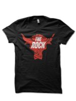 The Rock Black Half Sleeve T-Shirt