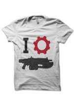 Gears of war White Half Sleeve T-Shirt