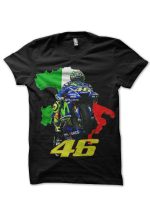 Moto GP Black Half Sleeve T-Shirt