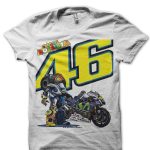 Moto GP White Half Sleeve T-Shirt