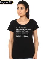 Qa Engineer Walks Into A Bar Girls T-Shirt