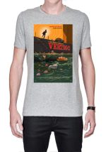 Vertigo Grey Melange Half Sleeve T-Shirt