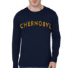 Chernobyl Typography Navy Blue Full Sleeve T-Shirt