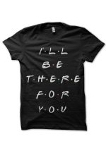Friends Black Half Sleeve T-Shirt