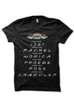 Friends Black Half Sleeve T-Shirt