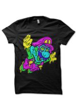 Melting Mario Black T-Shirt