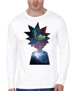 Rick And Morty Full Sleeve White T-Shirt