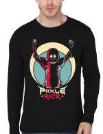 Rick And Morty Full Sleeve Black T-Shirt
