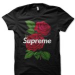 Supreme Half Sleeve Black T-Shirt