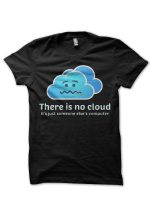There Is No Cloud Black Half Sleeve T-Shirt