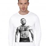 Ufc White Full Sleeve T-Shirt