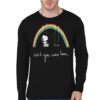 Wish You Were Here Black Full Sleeve T-Shirt