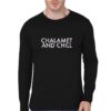 Chalamet And Chill Black Full Sleeve T-Shirt