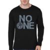 No One No Pine Black Full Sleeve T-Shirt