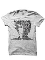Bob Dylan Half Sleeve White T-Shirt