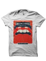 Rolling Stones Half Sleeve White T-Shirt