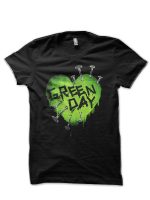 Green Day Half Sleeve Black T-Shirt
