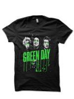 Green Day Half Sleeve Black T-Shirt