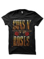 Guns And Roses Half Sleeve T-Shirt