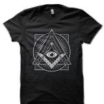 Illuminate Half Sleeve Black T-Shirt