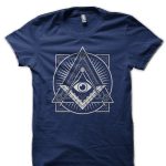 Illuminate Half Sleeve Black T-Shirt
