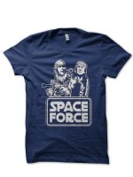 Space Force Navy Blue Half Sleeve T-Shirt