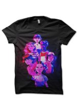 Stranger Things Neon Squad Black T-Shirt