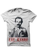 Jim Hopper Fat Rambo White T-Shirt