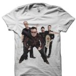 U2 Half Sleeve White T-Shirt