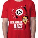 Grammer Nazi Half Sleeve Red T-Shirt