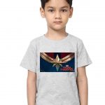 Captain Marvel Kids Grey T-Shirt