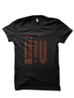 Ak 47 Barcode Half Sleeve T-Shirt