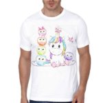 Unicorn White Half Sleeve T-Shirt