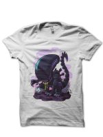 Chibi Alien Xenomorph Half Sleeve T -Shirt