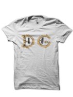 Dolce Gabbana White Half Sleeve T-Shirt
