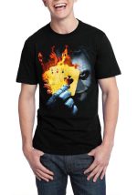 Joker Half Sleeve Black T-Shirt