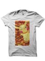 Pikachu White Half Sleeve T-Shirt