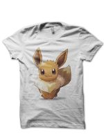 Pikachu White Half Sleeve T-Shirt