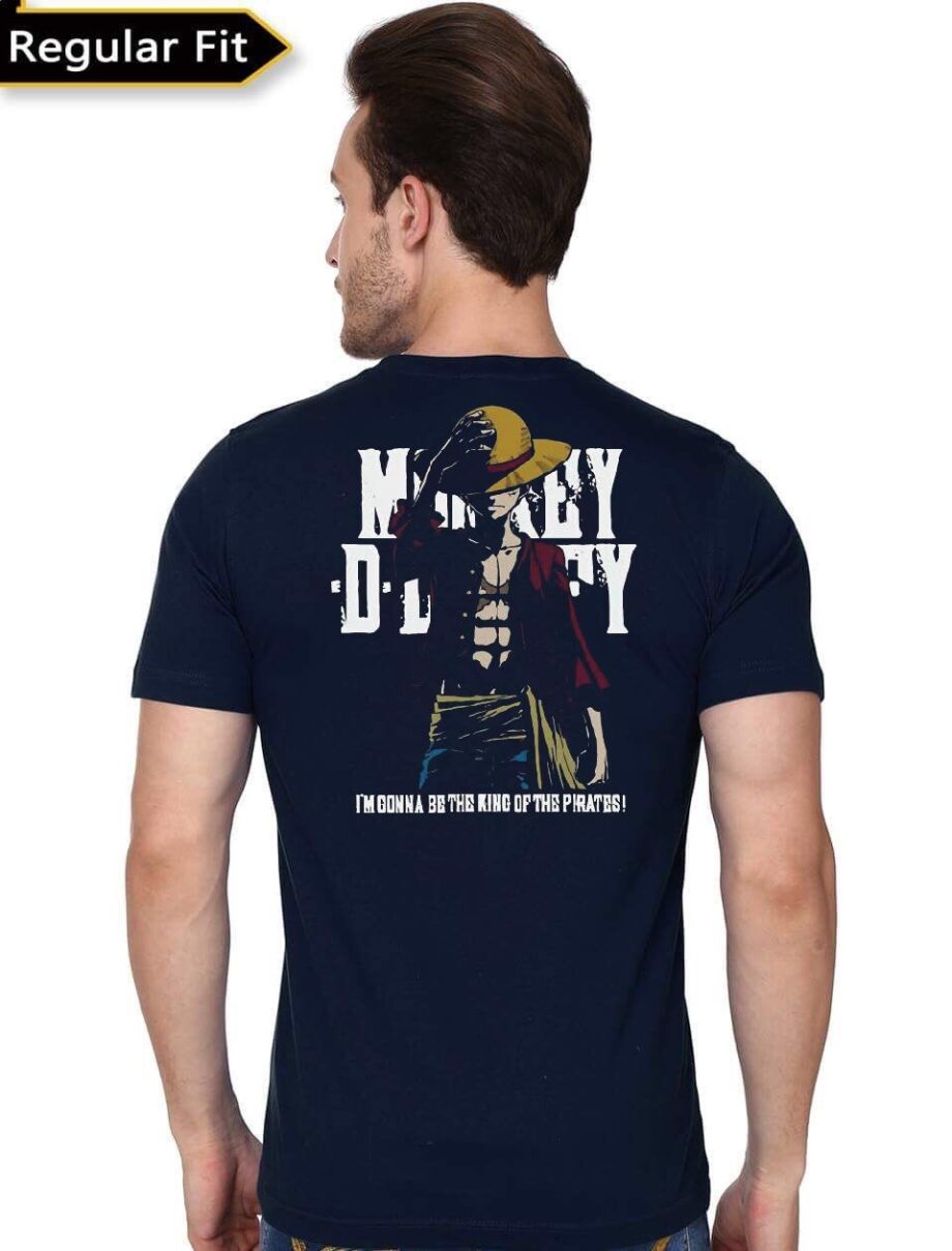 King Of Pirates One Piece Navy Blue T-Shirt