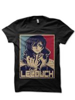 Code Geass Lelouch Black T-Shirt