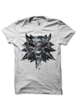 Witcher White Half Sleeve T-Shirt