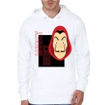 Money Heist White Hoodie