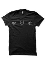 Rock Paper Scissors Lizard Spock Black T-Shirt