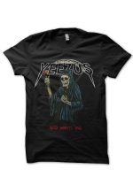 kanye West Half Sleeve Black T-Shirt