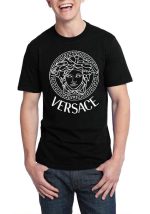 Versace Black Half Sleeve T-Shirt