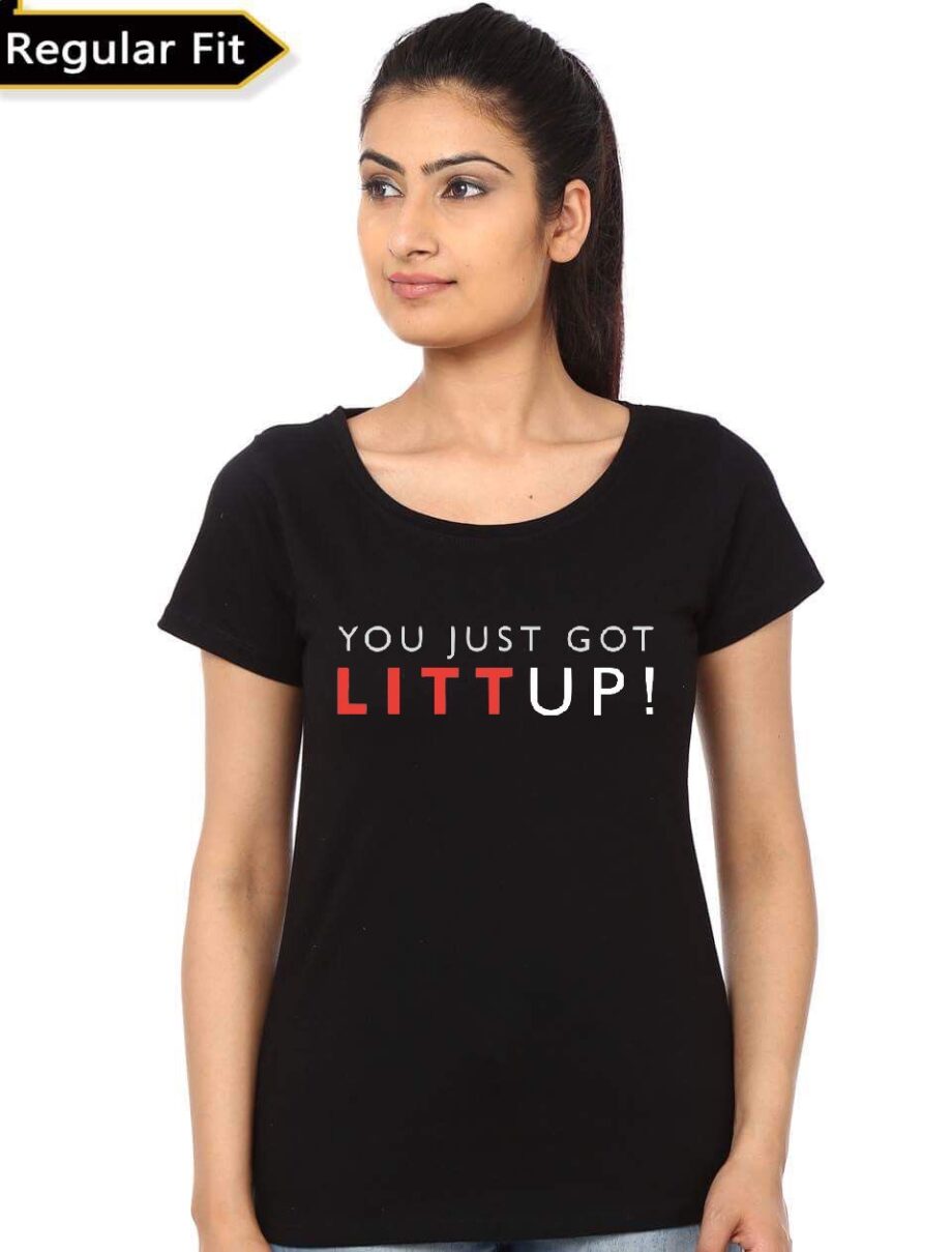 You Just Got Litt Up White T-Shirt