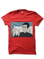 Donnie Yen Red Half Sleeve T-Shirt