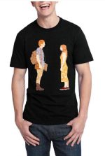 Five Feet Apart Half Sleeve Black T-Shirt