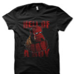 Hell Boy Black Half Sleeve T-Shirt