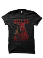Hell Boy Black Half Sleeve T-Shirt
